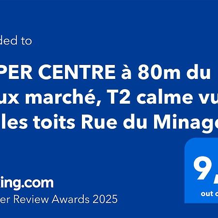 라로셸 Hyper Centre A 80M Du Vieux Marche, T2 Calme Vue Sur Les Toits Rue Du Minage 아파트 외부 사진