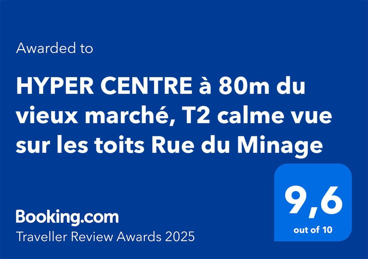 라로셸 Hyper Centre A 80M Du Vieux Marche, T2 Calme Vue Sur Les Toits Rue Du Minage 아파트 외부 사진